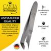 Camila Solingen CS46 Stainless Steel Cuticle Remover - Hand Polished Cuticle Trimmer and Hangnail Trimmer for Men and Women, Manicure Tools and Pedicure Tools for Nail Care - Made in Solingen, Germany view 2