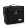 FRCOLOR 2layer Portable Makeup Case Bag for Travel Spacious Cosmetic Organizer with Compartments for Easy Storage and Durable Design Women The view 1