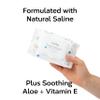 Nolla Nose and Face Wipes for Babies & Kids with Saline, Vitamin E, & Aloe | Unscented | Compostable, 180 Count (6 Packs of 30) view 3
