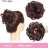 Hair Bun Chignon Fake Wave Curly Hair Bun Extensions, Messy Curly Ponytail Hairpiece Synthetic Elastic Hair Band Scrunchy Hair Bun Ponytail Extensions for Women Hair Bun Extensions ( Color : 2AT33 ) view 2