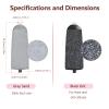9 Pack Pedicures Replacement Heads for Haootadiy Pedi, Eelectric Tool Foot File, Pedi Replacement Roller Head fit Finishing Touch Pedi (Pedicure Tool Not Included) view 3