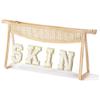 ZITEZHGO Letter Clear Makeup Bag Large Travel Toiletries Bag Makeup Pouch Cute Cosmetic Bag Organizer Purse (ClearA) view 1