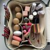 ETOILE - Vanity Case Grey - Stylish Travel Makeup Bag Organizer with Dividers view 3