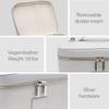 ETOILE - Vanity Case Grey - Stylish Travel Makeup Bag Organizer with Dividers view 4
