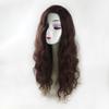 LesafeV 18x18cm Side Part Hair Topper Clip in 150% Density Cloud Wavy Wig 55cm Large Full Head Wear Toupee Silk Clouth Base (Left Part Dark Brown) view 2