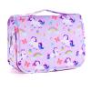 Vipdeal Kids Hanging Toiletry Bag for Girls, Travel Toiletry Bag for Little Young Girls Cosmetic Makeup Waterproof Wash Bag Toddler Traveling Toiletries, Unicorn Purple view 1