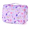 Vipdeal Kids Hanging Toiletry Bag for Girls, Travel Toiletry Bag for Little Young Girls Cosmetic Makeup Waterproof Wash Bag Toddler Traveling Toiletries, Unicorn Purple view 2