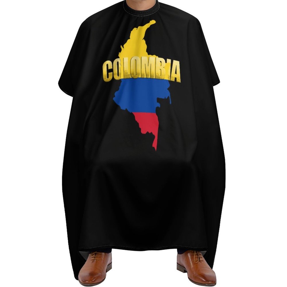 Colombia Flags Barber Cape for Adults Professional Salon Hair Cutting Cape Hairdresser Apron
