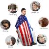American Israel Flag Barber Cape for Adults Professional Salon Hair Cutting Cape Hairdresser Apron view 3