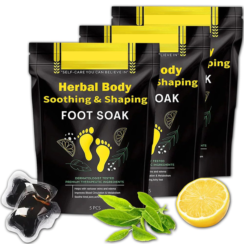 15 PCS Herbal Detox & Shaping Cleansing Foot Beads,Body Foot Soak for Men & Women,Herbal Foot Massage Beads for Body Care(3 Packs