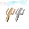 FRCOLOR 2pcs Beautiful Cactus Hairpin Creative Hair Accessories for Women for All Occasions for Styling and Updos view 2