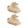 Rabbit Claw Clips,Rabbit Hair Clips,Animal Shape Hair Jaw Clips,Acetate Hair Clips for Girls,Small Claw Clips for Women,Hair Jaw Barrettes Accessories,Pack of 2 (S6) view 1