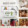 SEAMOON Pickle Gifts, Funny Birthday Gifts for Girl, Teen, Daughter, Friends, Sister, Small Cosmetic Makeup Bag Unique Quirky Gag Christmas view 3