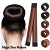 2pcs Women's Hair Bun Maker French Twist Hair Fold Wrap Snap, Donut Ballet Bun Tool for Women and Kids view 3