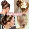 2pcs Women's Hair Bun Maker Tool French Twist Hair Fold Wrap Snap Magic Donut Hair Accessories Ballet Bun Maker for Women and Kids view 4