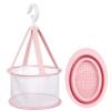 THikk Portable Foldable Cotton Puff, Powder Puff, Makeup Brush Folding Bowl, Drying mesh Bag Tool Cleaning, Storage Set view 1