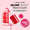 I DEW CARE Lip Gloss - Glow Easy Pomegranate | Jojoba Seed Oil, Vitamin C, Pigmented Glossy Stain, Hydrating, Korean Makeup, Pink Color, Moisturizing, Nourishing Crystal, 0.20 FL Oz view 2