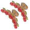 2 PCS Sweet Cherry Hair Claw Clips For Thin Thick Hair, Women Girls Elegant Cute Cherry Hair Crab Clip Ponytail Holder Hair Accessories Hair Clips view 1