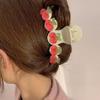 2 PCS Sweet Cherry Hair Claw Clips For Thin Thick Hair, Women Girls Elegant Cute Cherry Hair Crab Clip Ponytail Holder Hair Accessories Hair Clips view 4