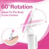Razors for Women Include 2 Non-Slip Handles and 14 Blade Refills with a Shower Holder, 5 Premium Blades Women's Razors for Shaving with 360 Lubrication Reduces Irritation, Pink view 4