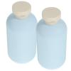 Alipis 2pcs Travel Shampoo Bottles with Cap Refillable Squeeze Containers for Toiletries Lotion Bottles for Outdoor Travel and Easy Refilling view 1