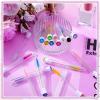 200 Pieces Mascara Wand Tube Set 100 Pcs Lash Spoolies for Eyelash Extensions 100 Pcs Diamond Empty Mascara Brush Disposable Colorful Eyebrow Applicator Makeup Tool (Bright) view 4