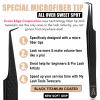 90 Degree Angle Volume Curved Tweezers for Women  Fiber Tip Precision, Professional Eyelash Extension Tool, Non Slip Diamond Grip, Stainless Steel, Lash Applicator for Classic & Volume Fans (Black) view 2