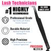90 Degree Angle Volume Curved Tweezers for Women  Fiber Tip Precision, Professional Eyelash Extension Tool, Non Slip Diamond Grip, Stainless Steel, Lash Applicator for Classic & Volume Fans (Black) view 4
