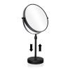 Nicesail 19 Inch Tall Makeup Mirror with 10X Magnification, 8 Inch Magnifying Mirror Tabletop with Pedestal, Height Adjustable Black (8 Inch, 10X) view 1