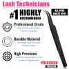 Fiber Tip Lash Tweezer Curved Tip  Classic & Volume Extensions Tool, Non Slip Diamond Grip, Precision Tweezers for Lash Artist, Professional Stainless Steel Isolation Applicator (Black) view 4