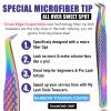 2pcs Fiber Tip Lash Tweezer Set  Boot Volume Tweezer & Isolation Tweezer, Professional Eyelash Extension Tools, Stainless Steel Non-Slip Grip for Classic, Volume & Mega Volume Lashes (Multi) view 2