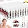 50 Pcs Wedding Bridal Shower Gifts Party Favors Bulk Floral Lip Balm Baby Shower Thank You Appreciation Gifts for Women Tea Bachelorette Party(Wedding Flower) view 1
