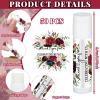 50 Pcs Wedding Bridal Shower Gifts Party Favors Bulk Floral Lip Balm Baby Shower Thank You Appreciation Gifts for Women Tea Bachelorette Party(Wedding Flower) view 2