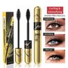 2 in 1 Double Black 4D tubing Mascara Volume and Length Silk Fiber Lash Liquid Extension 5X Longer, Smudge Proof Waterproof and Sweat Resistant Fuller Mascara (1pcs) view 2