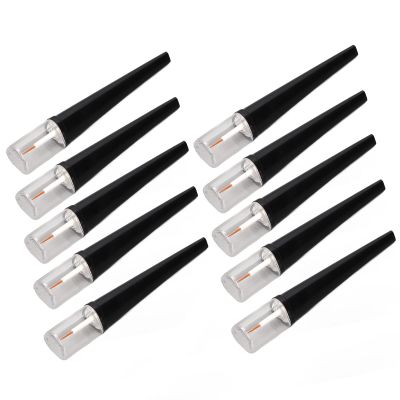 Betued 10pcs 5ml Mini Empty Transparent Mascara Tube, Transparent Empty Mini Plastic, DIY Cosmetic Container Including, for Eyelash Growth Liquid Mascara Essential Oil