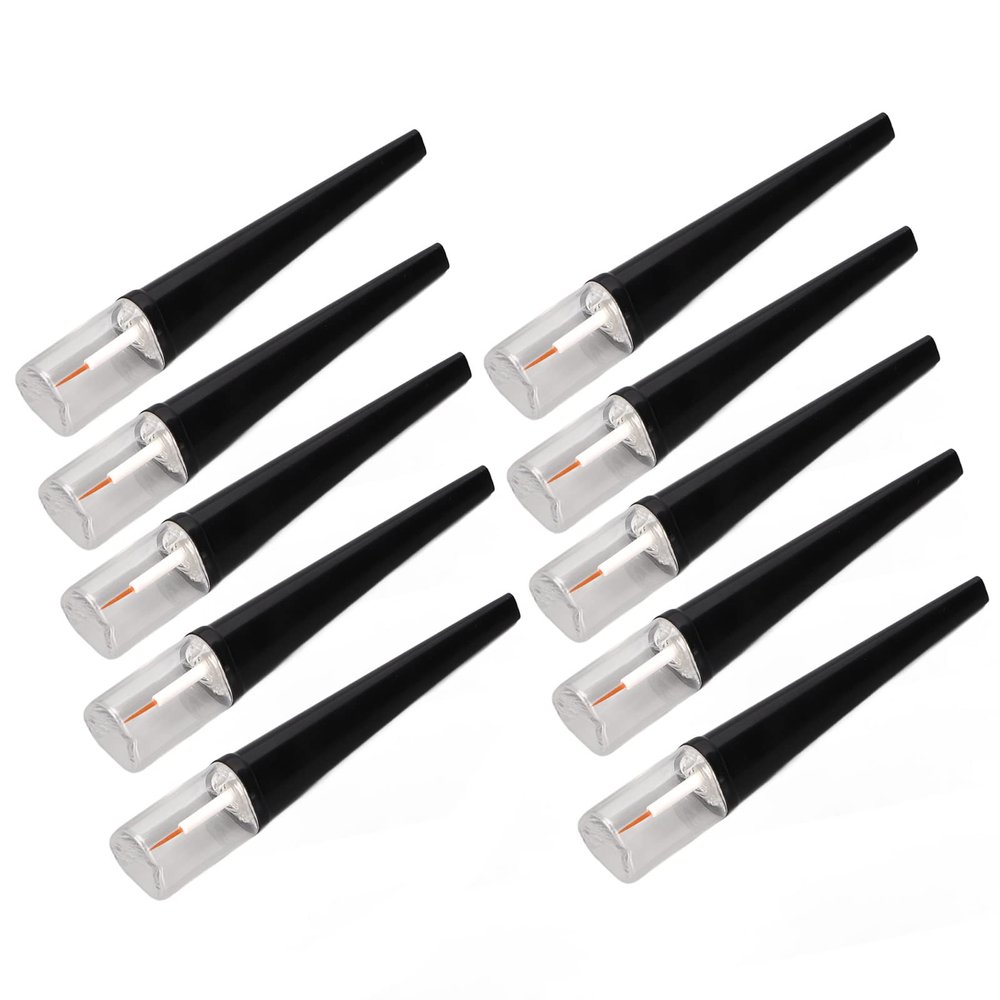 Betued 10pcs 5ml Mini Empty Transparent Mascara Tube, Transparent Empty Mini Plastic, DIY Cosmetic Container Including, for Eyelash Growth Liquid Mascara Essential Oil