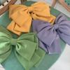 Bow Hairpin Women Popular Headwear Satin Fixed Hair Clip Large Retro Headdress Ponytail Clip Hair Accessories (Color : green) view 4
