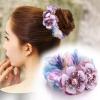2pcs Lace Hair Bow Hair Yarn Silk Flower Headdress Elastique Cheveux Fille Fantaisie Tie Simple Hair Accessories For Women (Color : 15) view 4