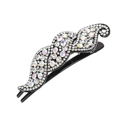 HXSCOO Female Colorful Flower Hollow Heart Hair Clip Barrette Hair Accessories Women Fashion Rhinestone Hairpin Headwear (Color : 2233B)