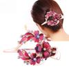 HXSCOO Female Colorful Flower Hollow Heart Hair Clip Barrette Hair Accessories Women Fashion Rhinestone Hairpin Headwear (Color : 9614b) view 2