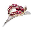 HXSCOO Female Colorful Flower Hollow Heart Hair Clip Barrette Hair Accessories Women Fashion Rhinestone Hairpin Headwear (Color : 9614b) view 4