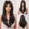 WUODHTW Long straight Wigs Wigs for Women Natural Looking Synthetic Wig with Long Bangs,Women Natural Synthetic Wig for Daily use Festival Cosplay Halloween Party view 4