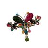 1Pc Retro Rhinestone Flower Hair Clips Elegant Women Barrettes Hairclips Hairpins Beauty Hair Barrette Hairgrip Hair Accessories (Color : P4) view 1