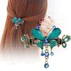 1Pc Retro Rhinestone Flower Hair Clips Elegant Women Barrettes Hairclips Hairpins Beauty Hair Barrette Hairgrip Hair Accessories (Color : P4) view 2