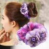 2pcs Lace Hair Bow Hair Yarn Silk Flower Headdress Elastique Cheveux Fille Fantaisie Tie Simple Hair Accessories For Women (Color : 38) view 2