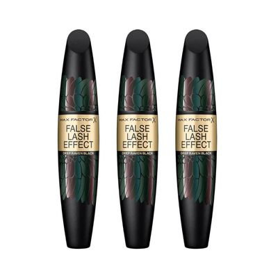 3 x Max Factor False Lash Effect Mascara - Deep Raven Black