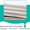 KimYoung Under Belly Sweat Liner -100% Cotton Gauze - Washable - 3PCS (XX-Large) White view 4