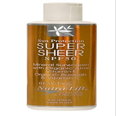 Nutra-Lift SUPER SHEER SPF50 mineral sun screen