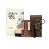 Every Man Jack Beard Grooming Tool Gift Set for Men  Includes Dual-Tooth Comb, Beard Brush, Stainless Steel Shears & Mini Comb  Travel Friendly & Perfect for Daily Maintenance view 1