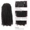 ABH AMAZINGBEAUTY Kinky Curly Human Hair Clip ins - 22 Inch, 7 Pcs Full Head - 3c/4a Brazilian Remy - Natural Black view 2